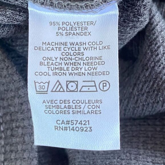 đLOFTâOUTLETâGREY WAFFLEâTURTLENECKâSZâXSâNWT - Picture 6 of 7